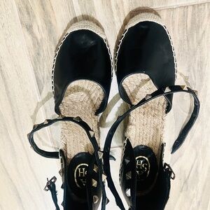 Ash Black Espadrille Sandals